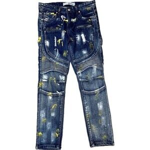 Refinery Republic Paint Splatter Youth Back to School Jeans Size 12‎